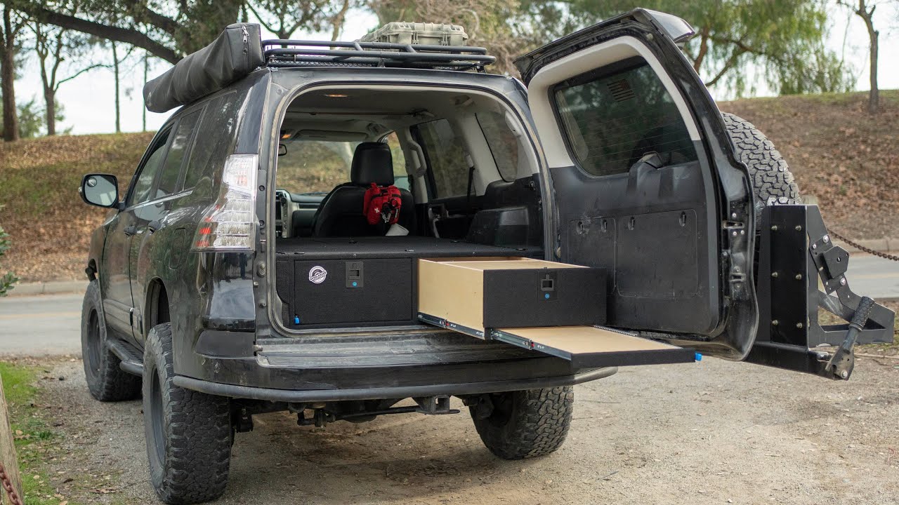 Lexus GX 460 Custom Drawer & Sleeping Platform