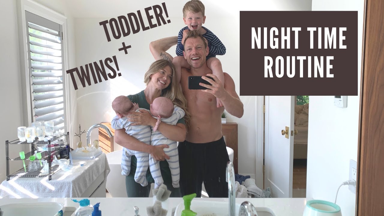 NIGHT TIME ROUTINE WITH NEWBORN TWINS