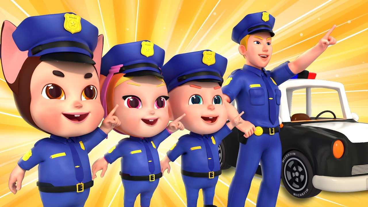 Little Police Heroes 🚓 | Police Song for Kids | Rosoo Nursery Rhymes & Kids Songs