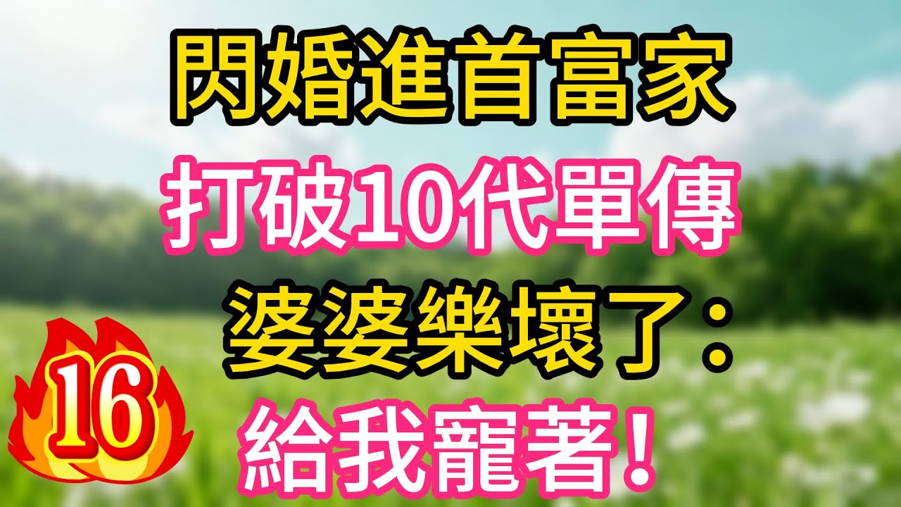 【第16集】閃婚進首富家，打破10代單傳，婆婆樂壞了：給我寵著！