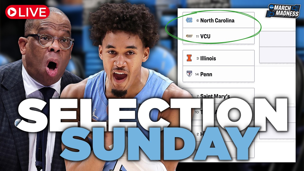 UNC’s South Region 6-Seed, First Weekend Matchups, Hubert Davis’ Future + More! | LIVE REACTION