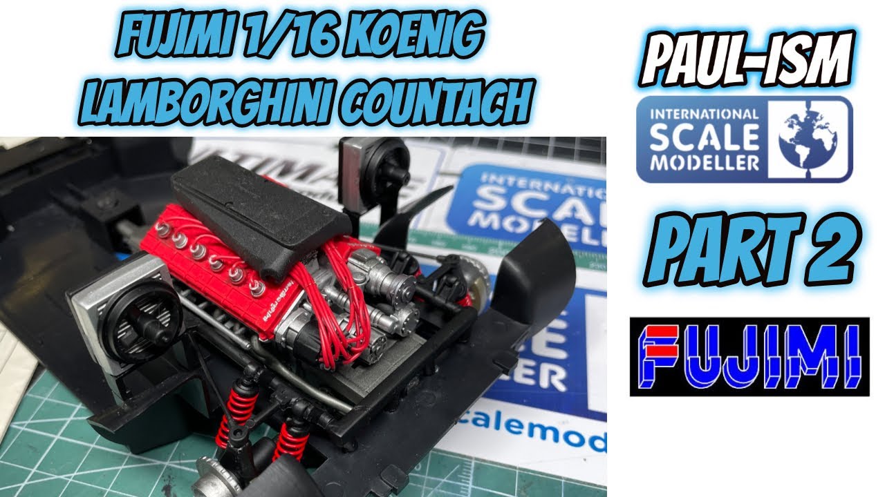 Part 2 - Fujimi 1/16 Koenig Lamborghini Countach Video Build