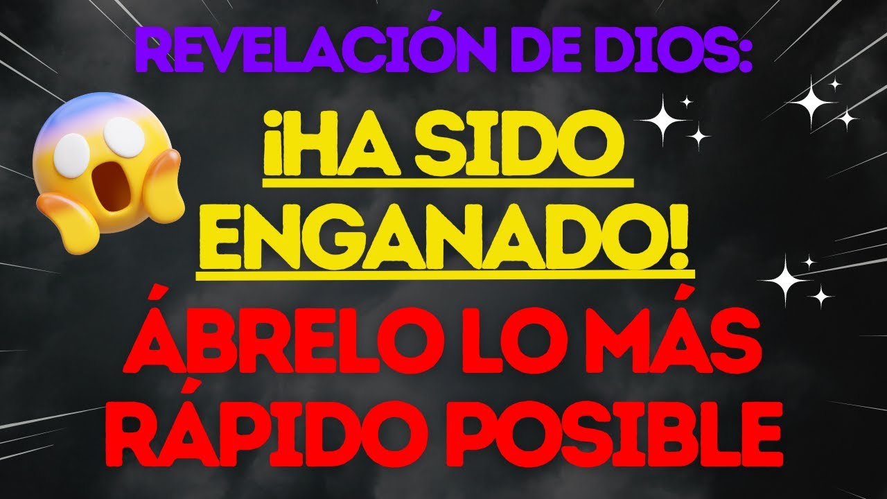 ⚠️¡ATENCIÓN! 🌟DIOS TE ADVIERTE QUE TE ENGAÑARON… 😱NO IGNORES💌