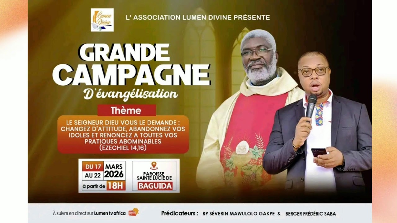 MESSE DE CE SAMEDI 07 MARS 2026 PAROISSE SAINT ESPRIT DE TOTSI
