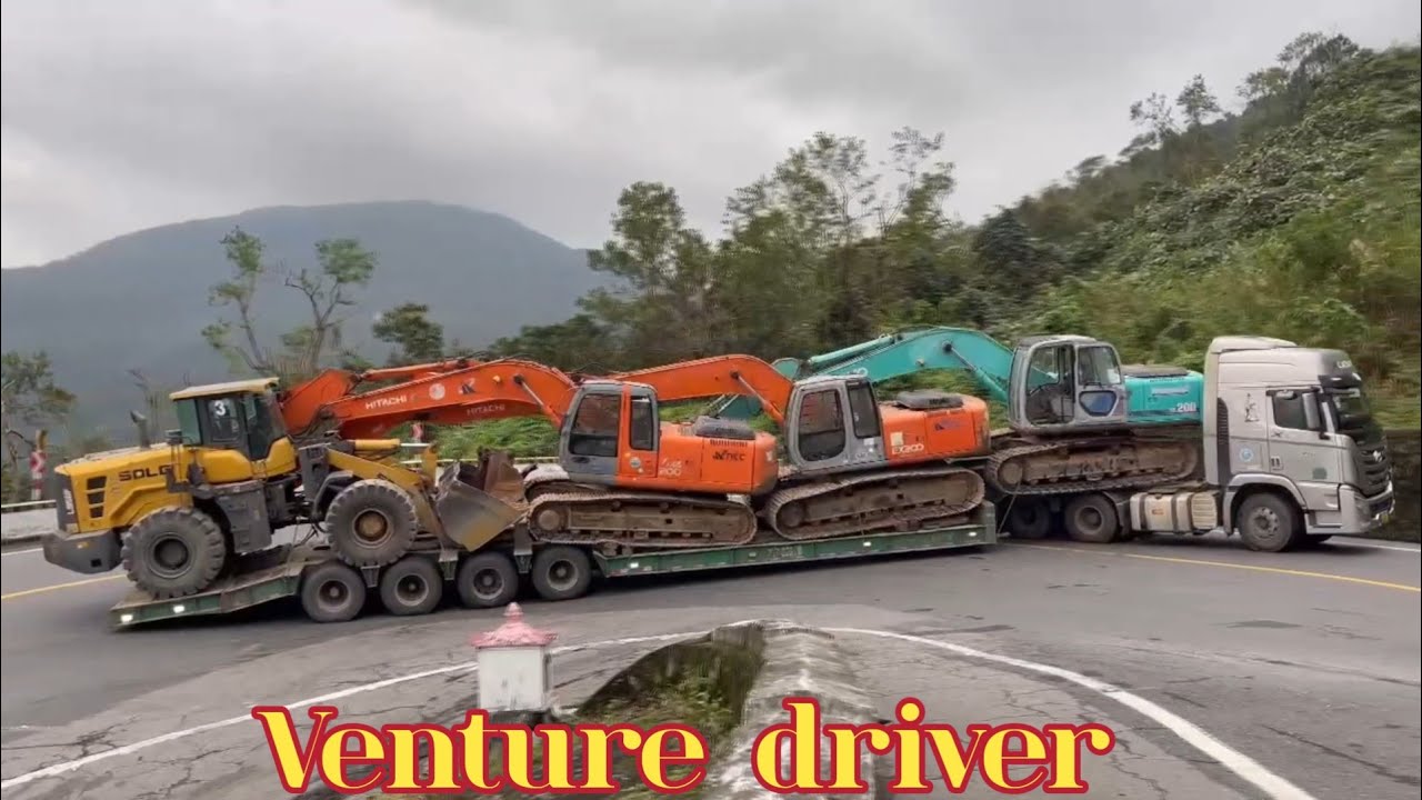 The tractor-trailer's excellent mountaineering skills