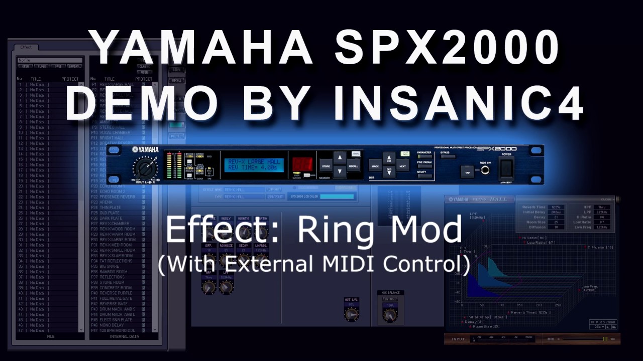 Yamaha SPX2000 Demo With Synths