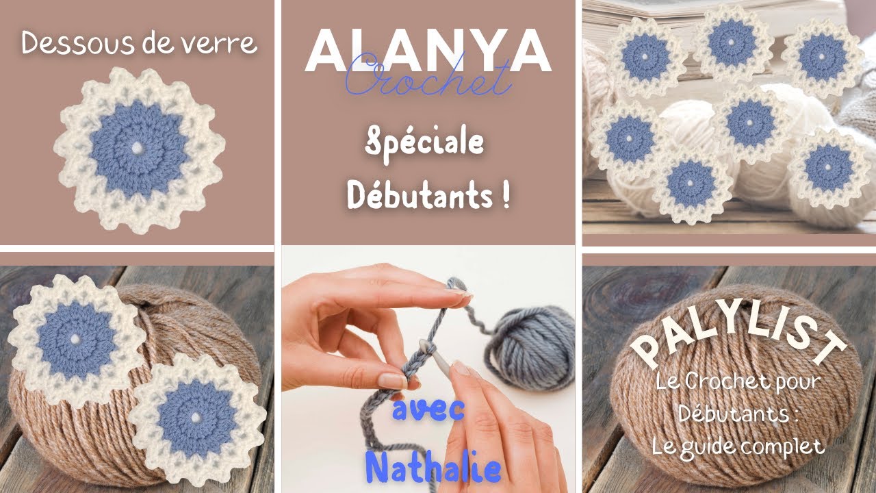 Dessous de Verre Bleuet : Crochet pour débutants !