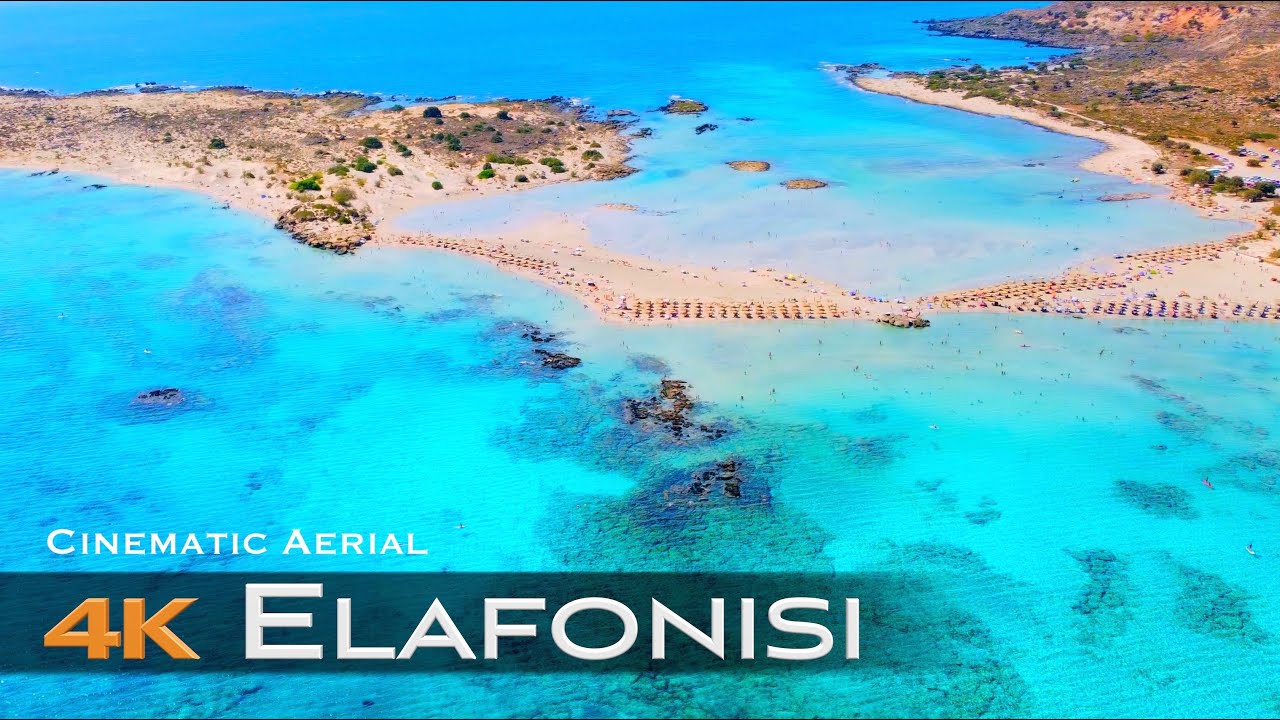 ELAFONISI The Bahamas of Greece 🇬🇷 Drone 4K | Ελαφονήσι