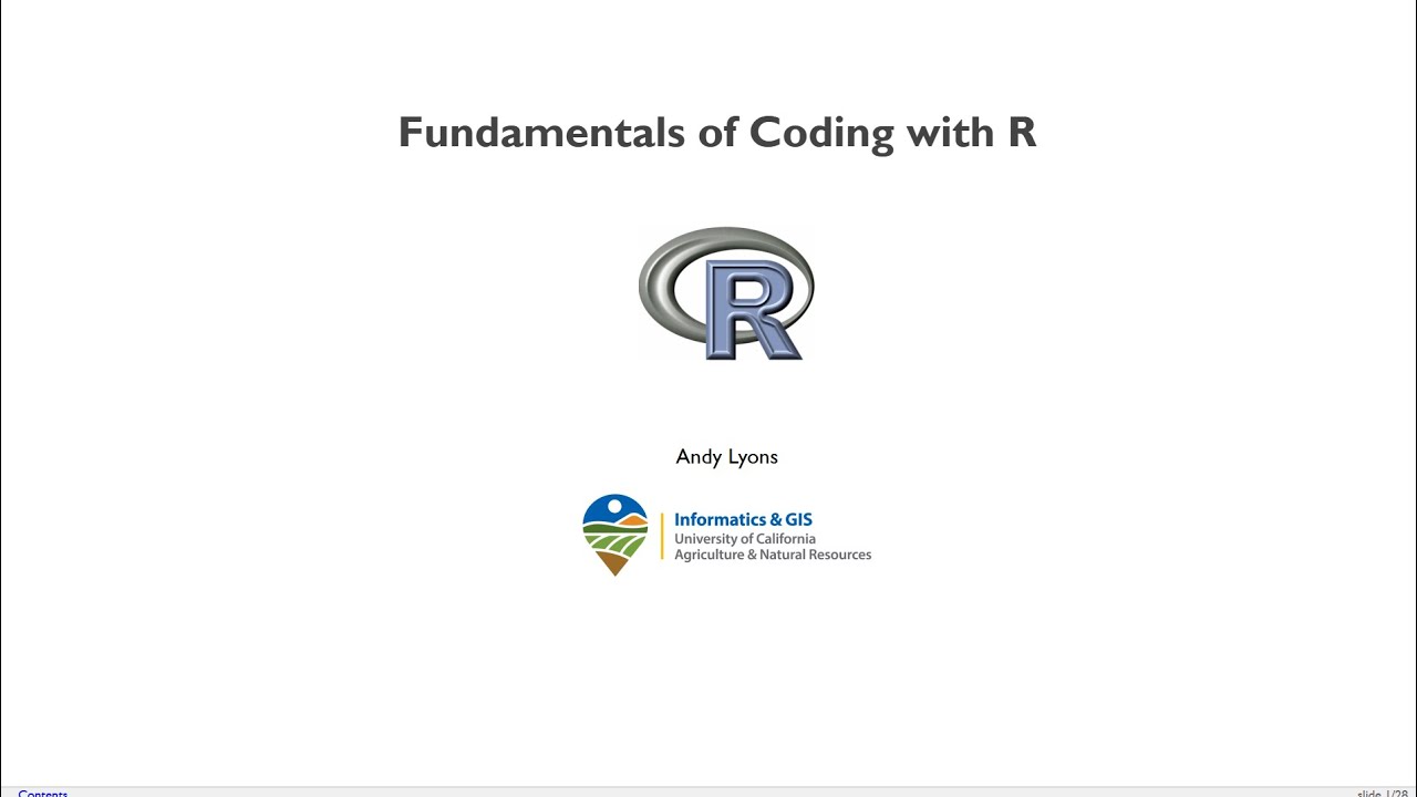Fundamentals of Coding with R