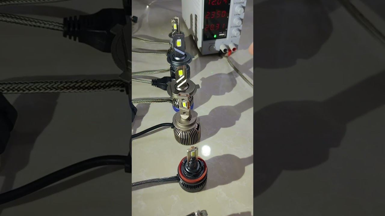 LED Headlight bulb power test