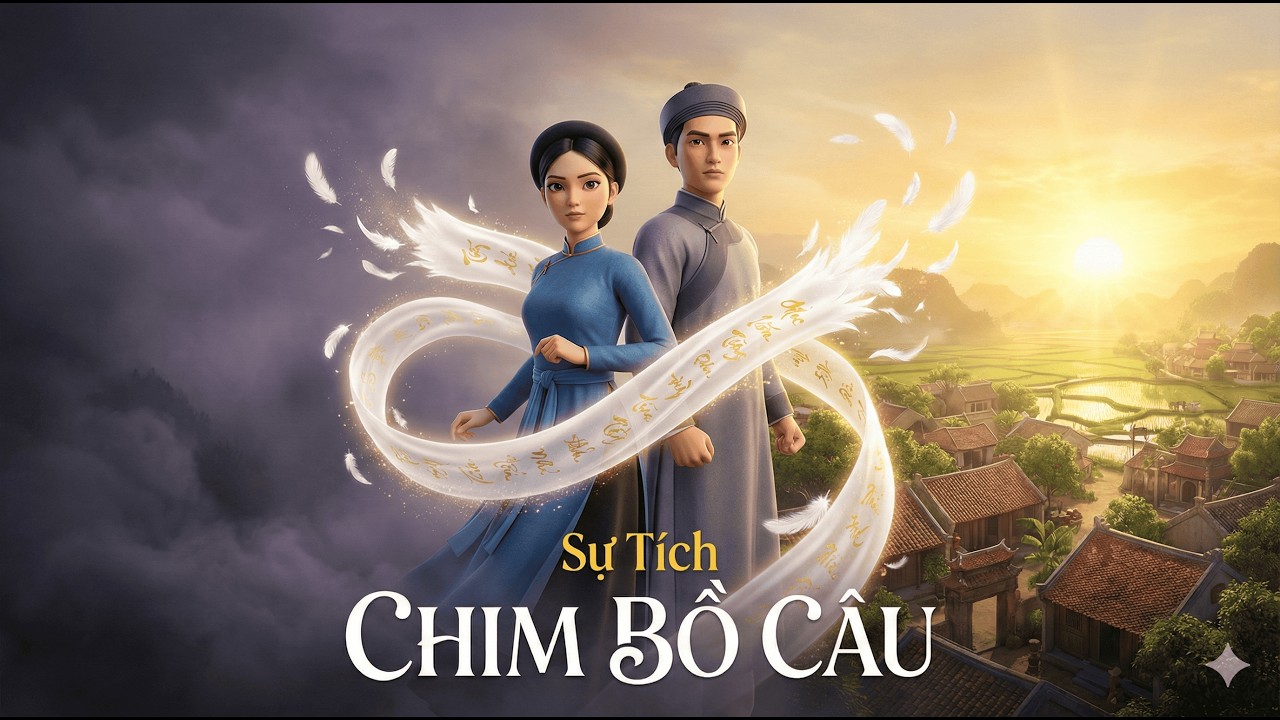 SỰ TÍCH CHIM BỒ CÂU: Bí Mật Đằng Sau Dải Lụa Trắng Hóa Cánh Chim Hòa Bình | Cổ Tích Kỳ Diệu