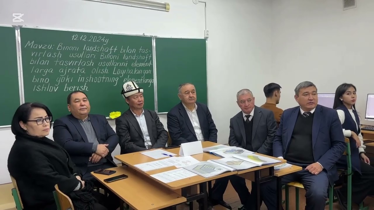 MUHANDISLIK KOMPYUTER DASTURLARIDAZAMONAVIY LOYIHALAR FANIDAN OCHIQ DARS