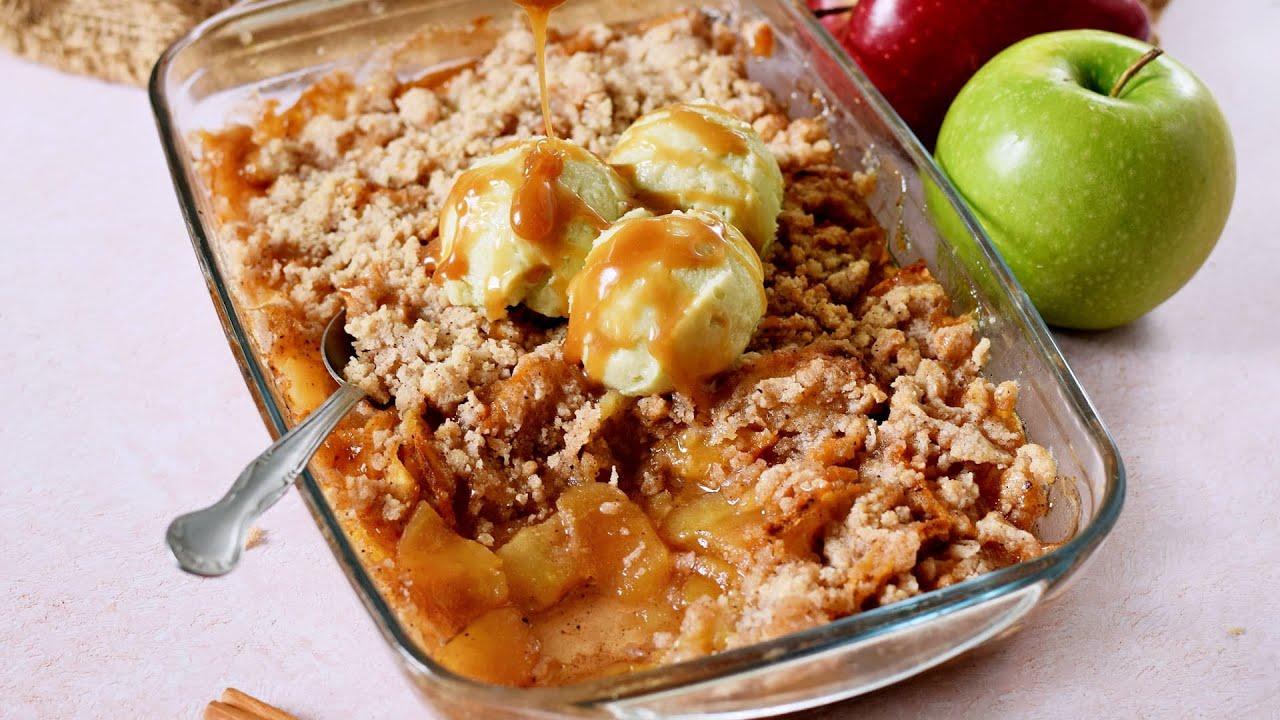 Vegan Apple Crisp 🍎 Супер вкусный рецепт (без глютена)