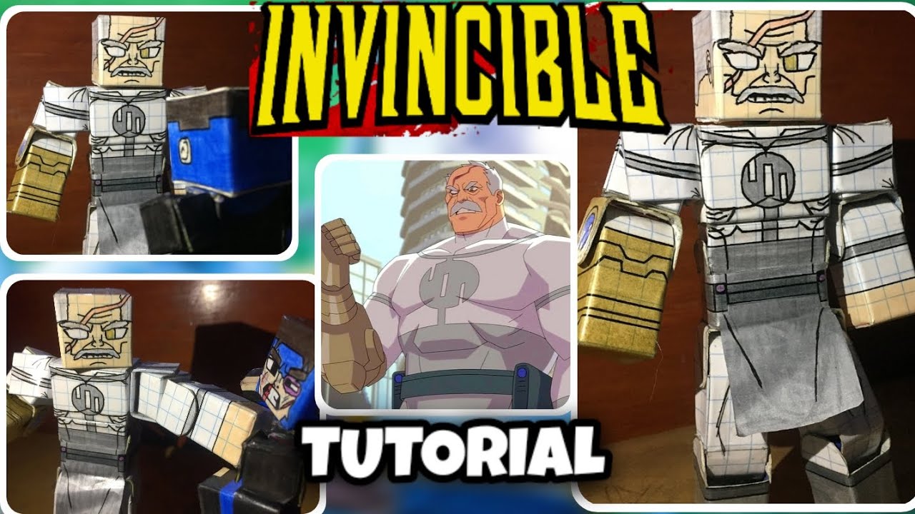Cómo hacer a CONQUEST de INVINCIBLE Papercraft MINECRAFT figura Articulada