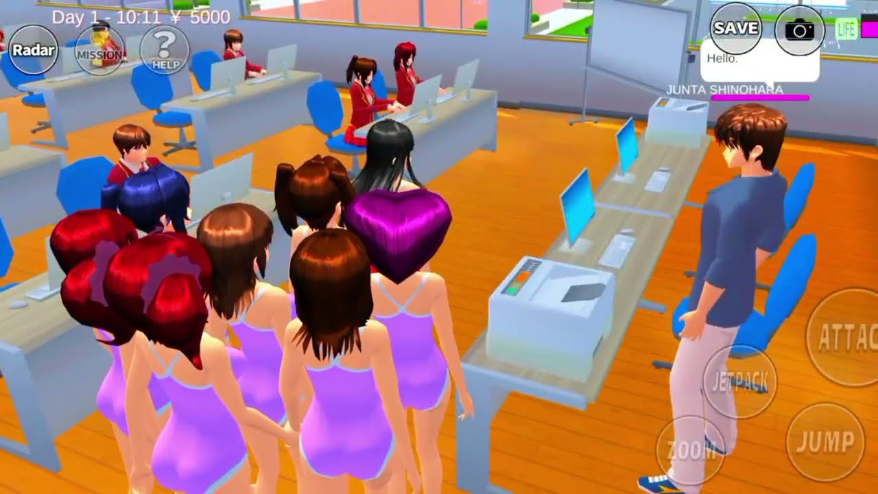 Girls Pool Day Fun 🌊💙 | Sakura School Simulator