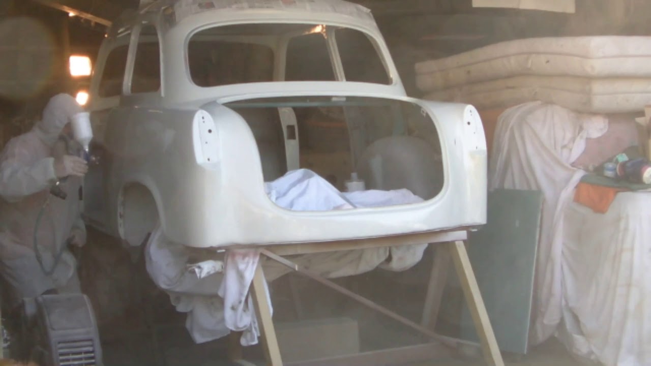 Restauration Trabant /Teil 10 Karosserie Lackieren Trabant P50-P60Trabant 500-600 Garagenlackierung