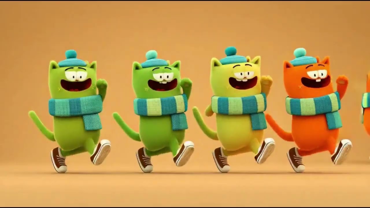 2️⃣ Cute Animals Dance Song 🐱🐶 | Meow Meow Bow Bow | Kids Cartoon