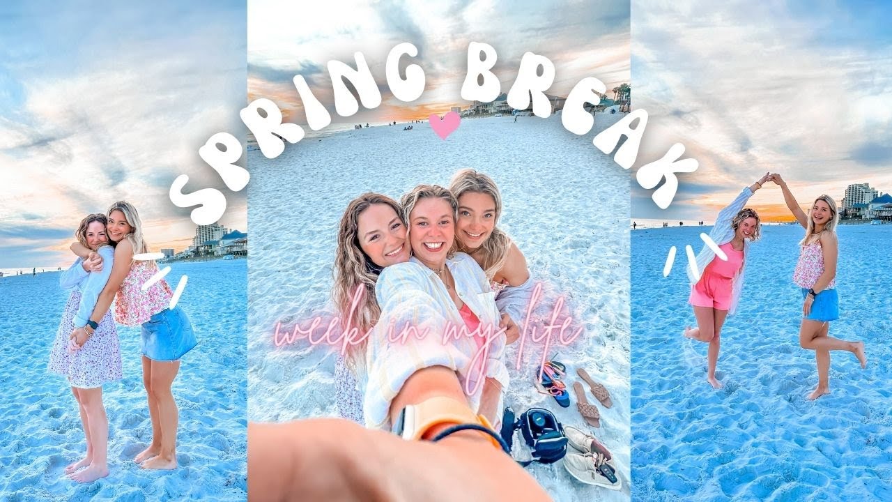 college spring break vlog  | miramar beach, florida