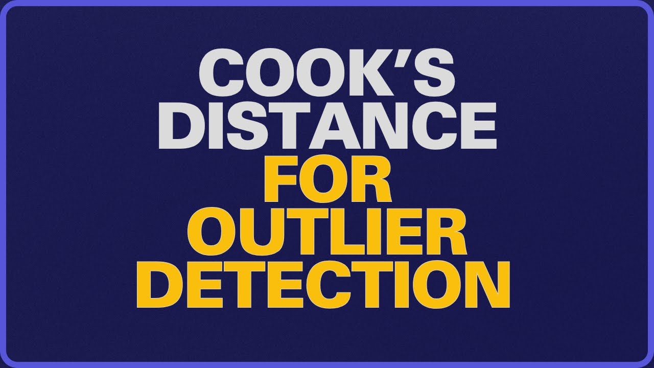 Understanding Cooks Distance to detect influential observations