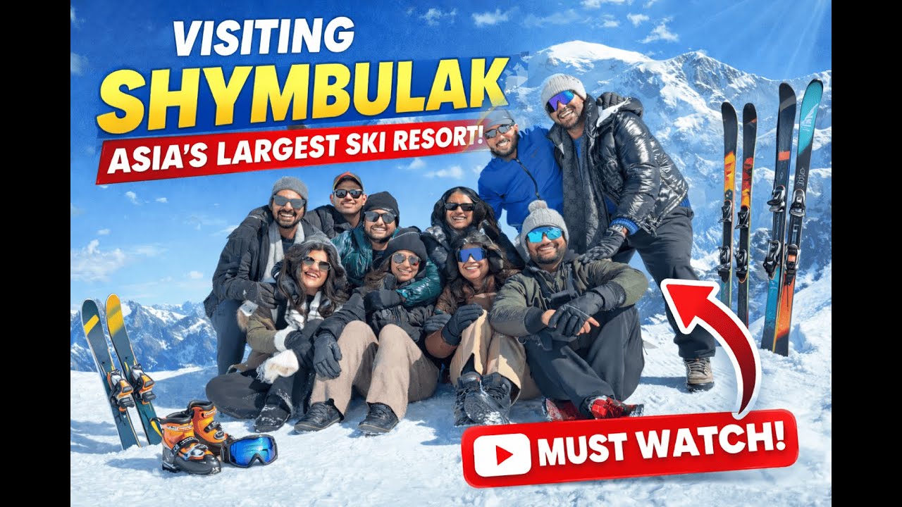 Asia’s Largest Ski Resort 🇰🇿 | Shymbulak Ski Resort Experience ❄️⛷️