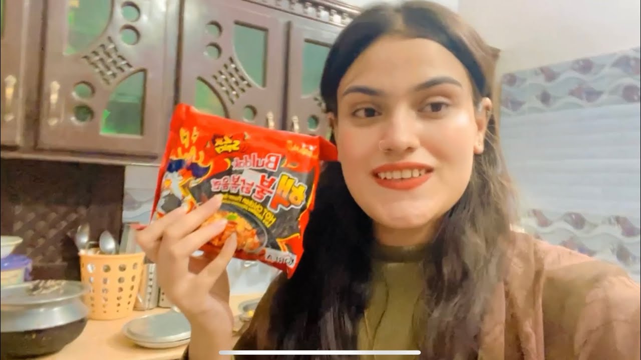 Eating 2x Spicy Noodles Challenge | PJ HAYAT