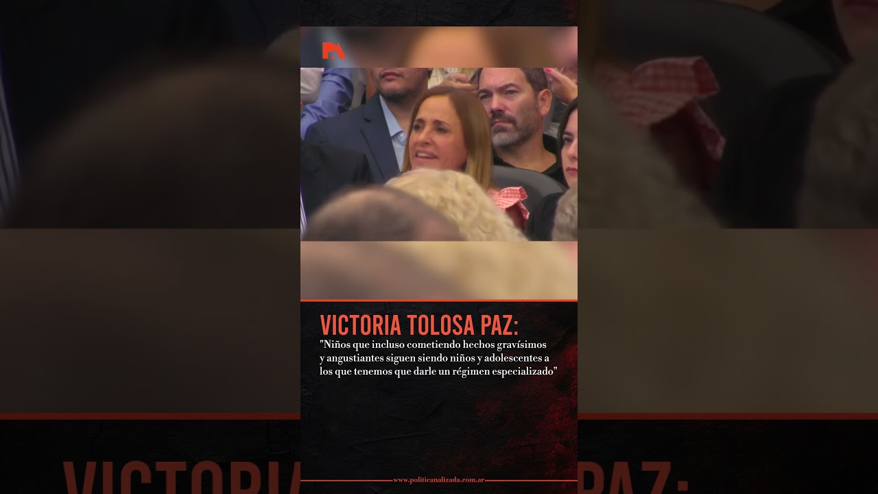 La opini&oacute;n de Victoria Tolosa Paz sobre el delito juvenil.