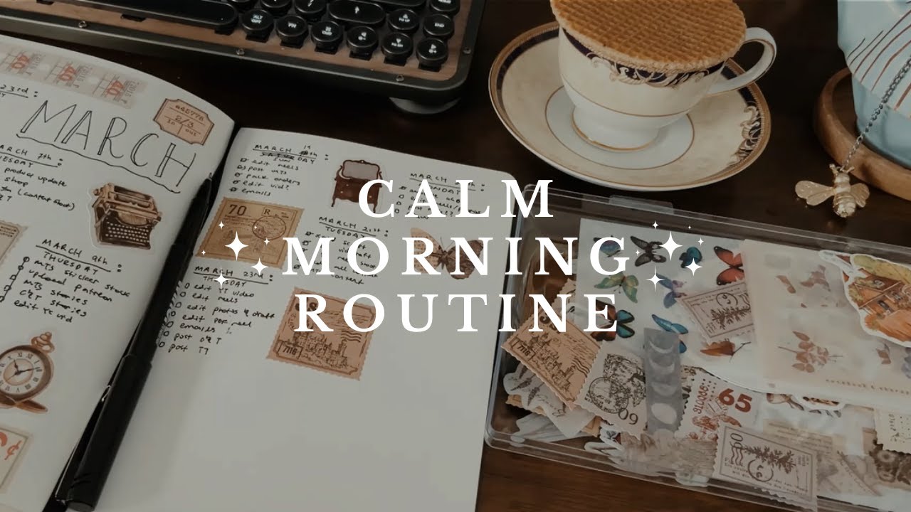 a calm morning routine ☁️🍵 | slow + mindful