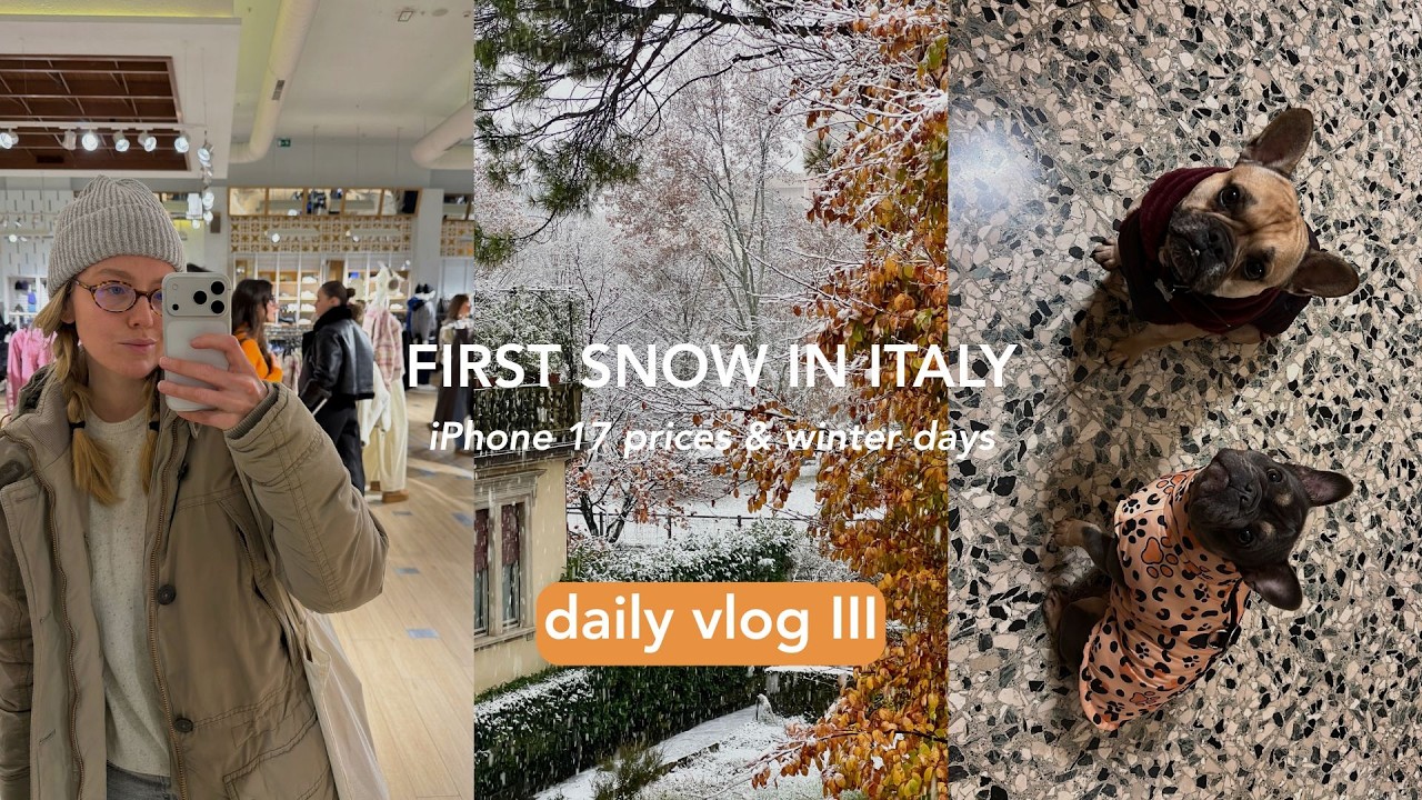 everyday life in Italy 3 — first snow, new iPhone 17, Italian pharmacy and winter days