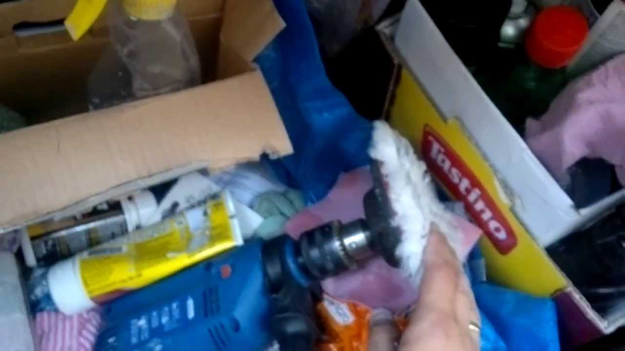 Narzędzia do samodzielnego polerowania auta samochodu - self-polishing car OPEL nadkola