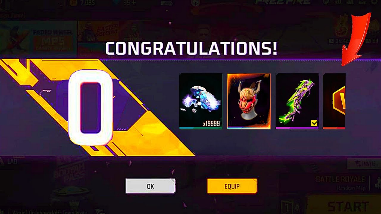 ACCOUNT LV 0 😱 GOT AMAZING REWARDS 🎁🎁🔥 FREE FIRE