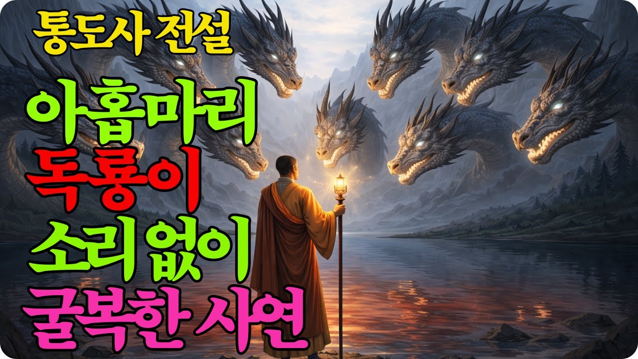 양산 통도사 전설-아홉 마리 독룡이 소리없이 굴복한 사연