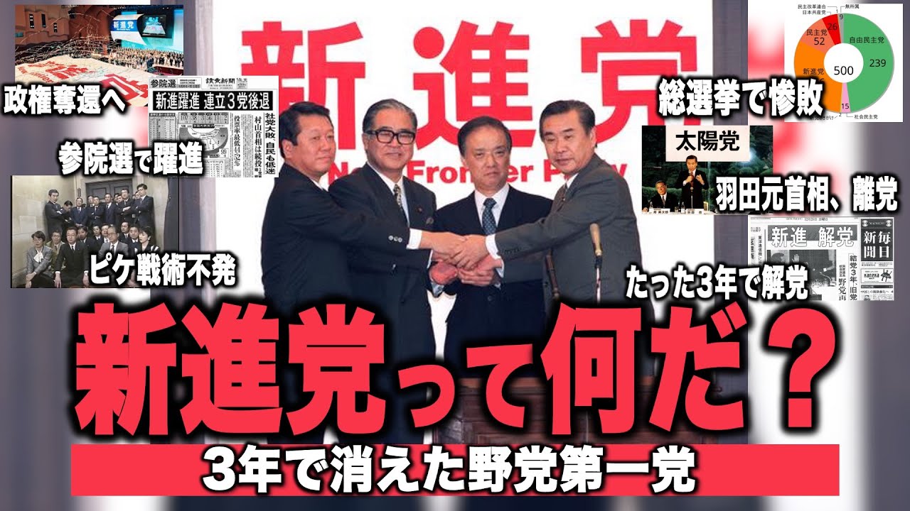 【今こそ知るべき】新進党の歴史（元祖･中道改革連合）