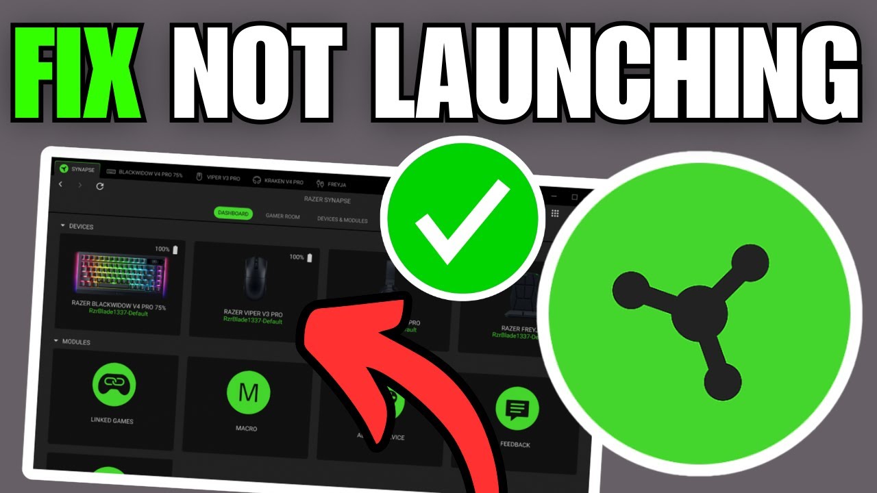 How To Fix Razer Synapse Not Opening / Working