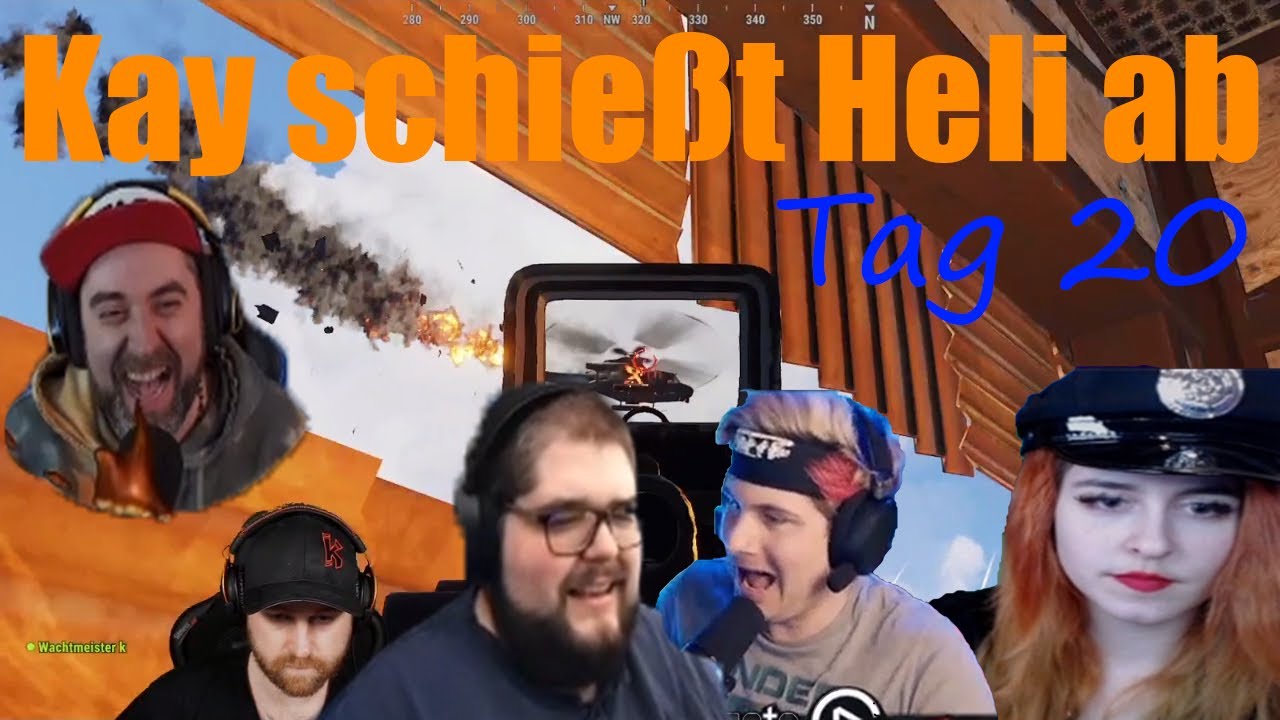 Tag 20 Rustplatz Highlights/ Kay schießt alleine einen Helikopter ab.