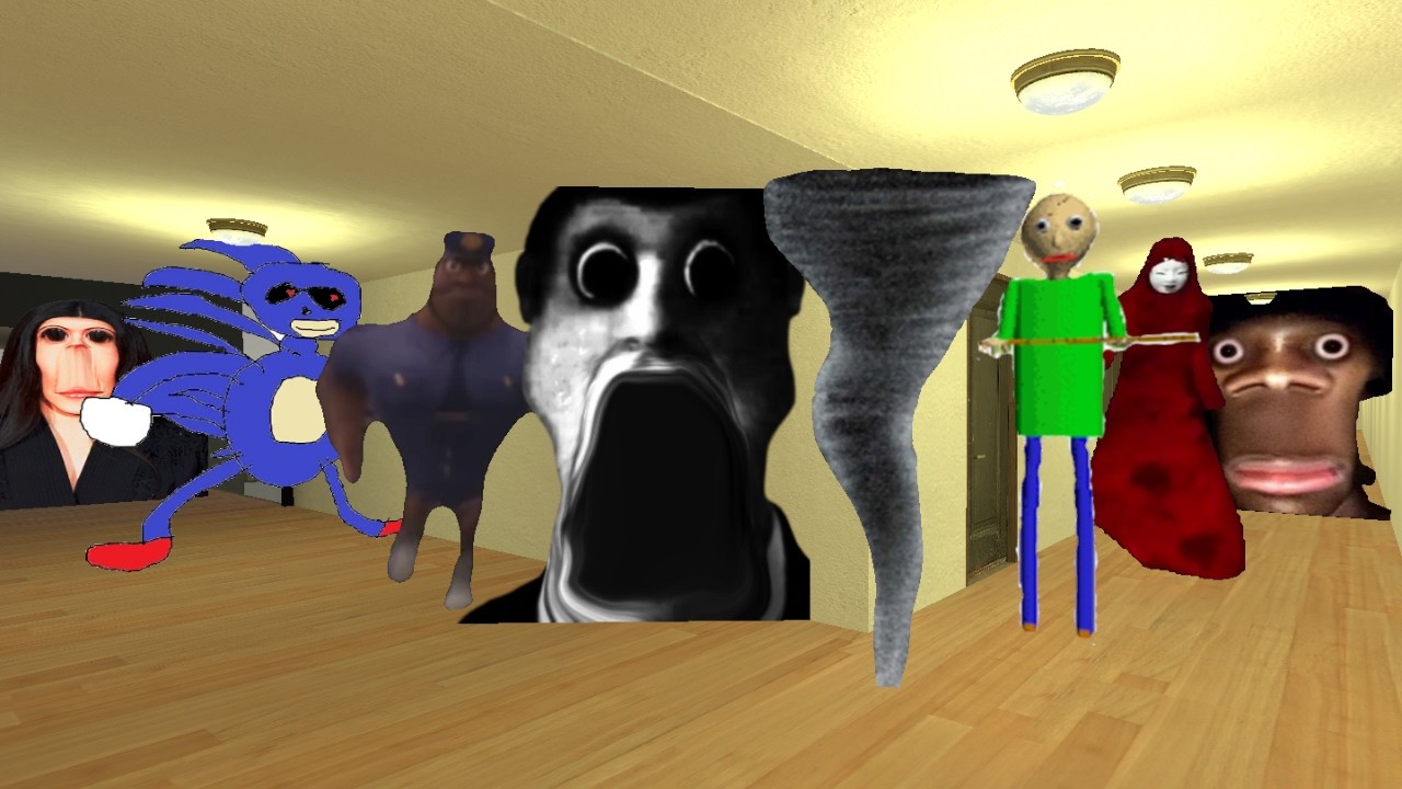 MY NAME IS AUUGHH,BALDI AND OTHER'S NEXTBOT IN THE GMOD #Crazy_Gaming #Nextbots