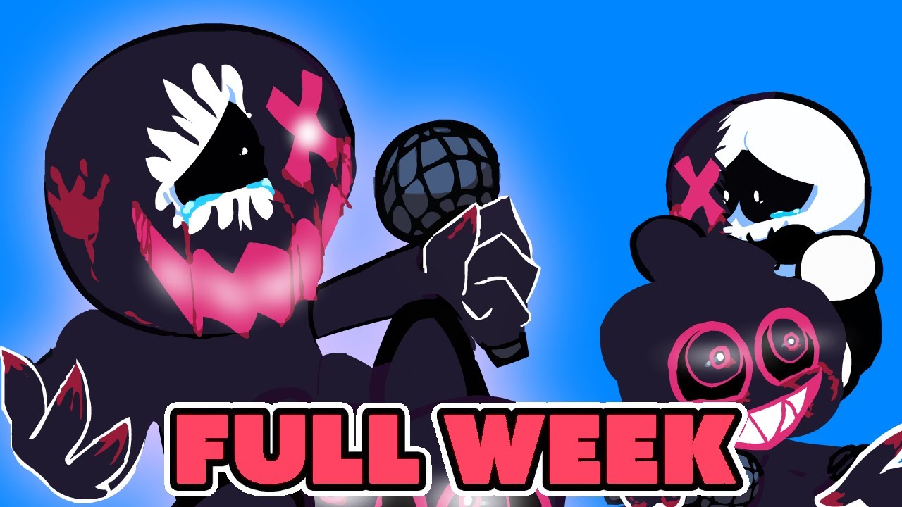 FRIDAY NIGHT FUNKIN' mod EVIL BOYFRIEND vs Corrupt Skid n Pump FULL WEEK! but different