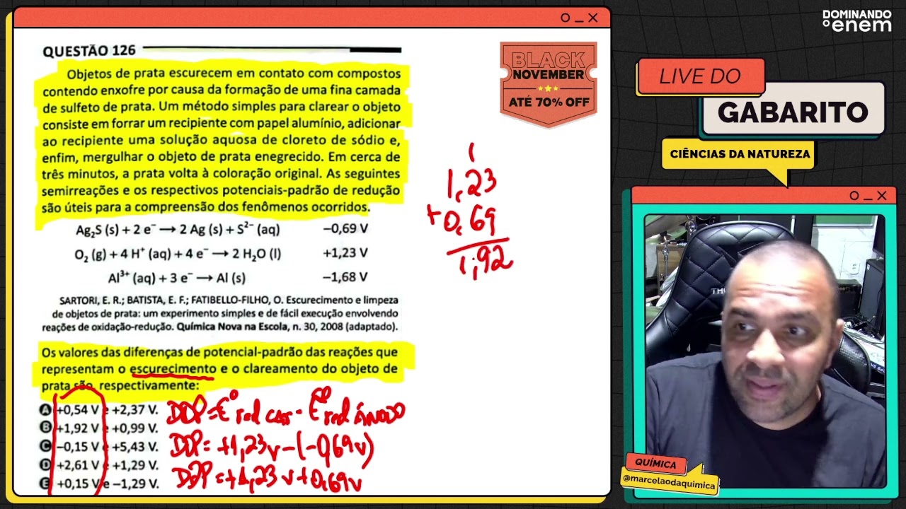 ENEM 2025: Objetos de prata escurecem em contato com compostos contendo enxofre por causa da formaçã