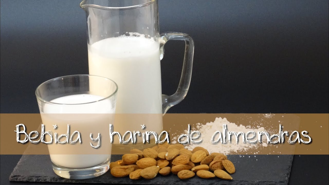 BEBIDA DE ALMENDRAS Y HARINA DE ALMENDRAS.