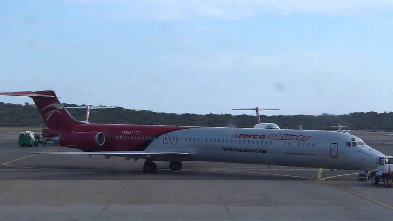 Aserca Airlines MD-83 YV539T startup