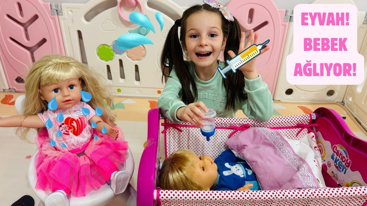 Kız Oyunları!EYVAH ADA CİCCİOBELLO AĞLIYOR!Kız Oyunları,Oyuncak Bebek CİCCİOBELLO Bakma Videosu