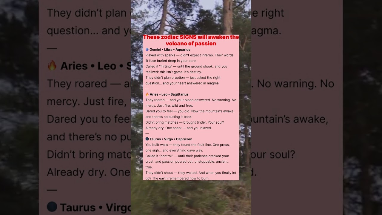 These zodiac SIGNS will awaken the volcano of passion