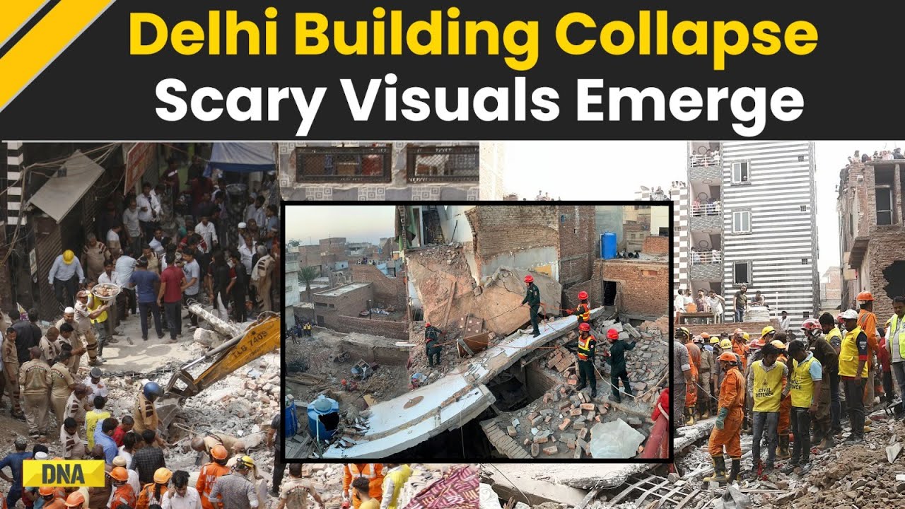 Delhi Building Collapse: Scary Ground Zero Video Of Delhi Mustafabad Building Collapse | Delhi News