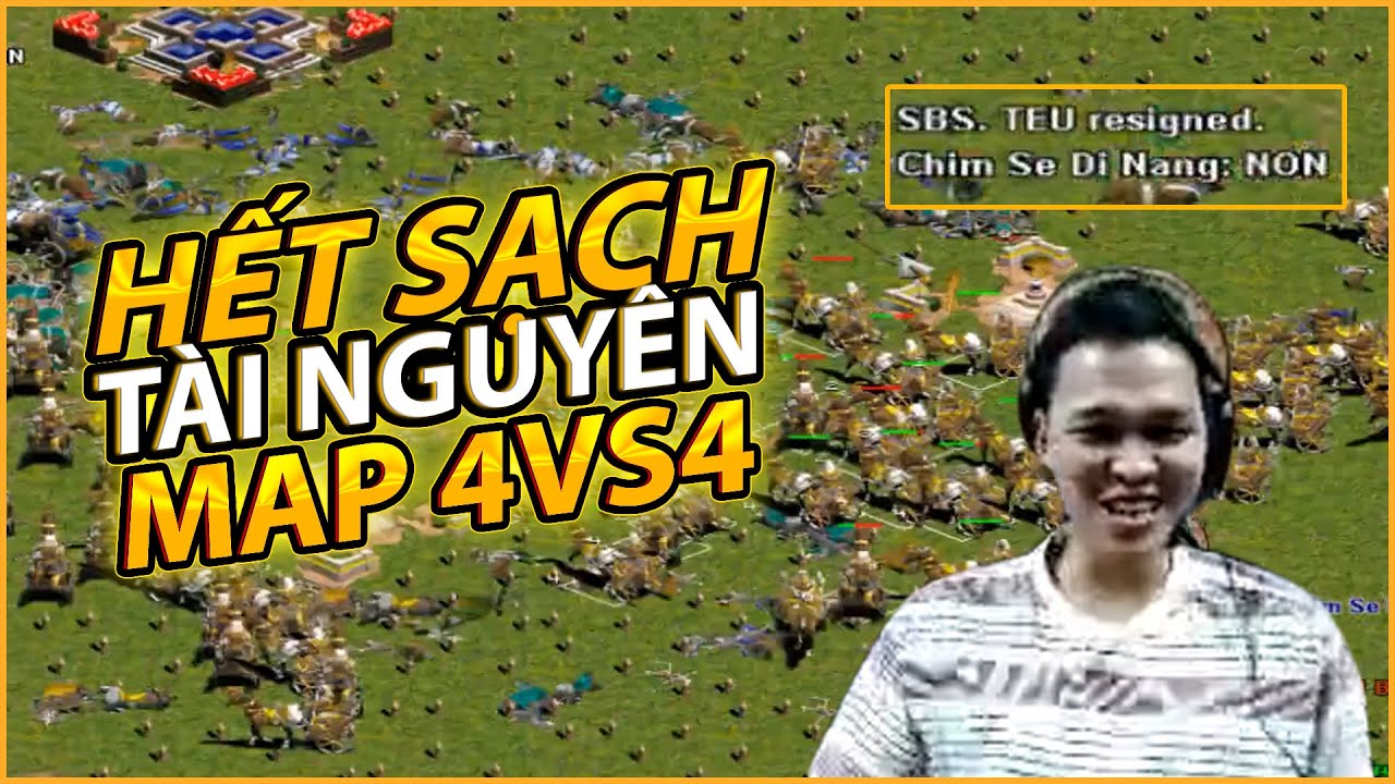 TRẬN THẮNG NGHẸT THỞ Của Chim Sẻ Đi Nắng khi ĂN HẾT TÀI NGUYÊN BẢN ĐỒ #aoe #chimsedinang