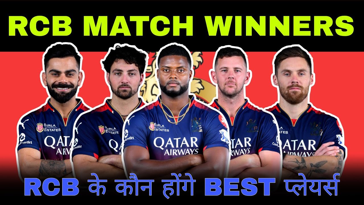 IPL 2026 - 5 big match winners players for rcb ahed of ipl 2026 | rcb 2026 full squad