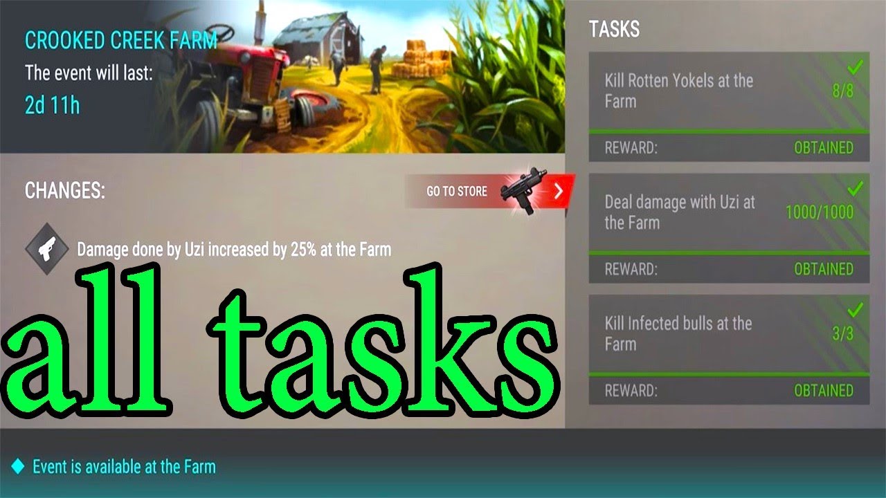 FARM - ALL TASKS - SEASON 38 - LAST DAY ON EARTH - LDOE
