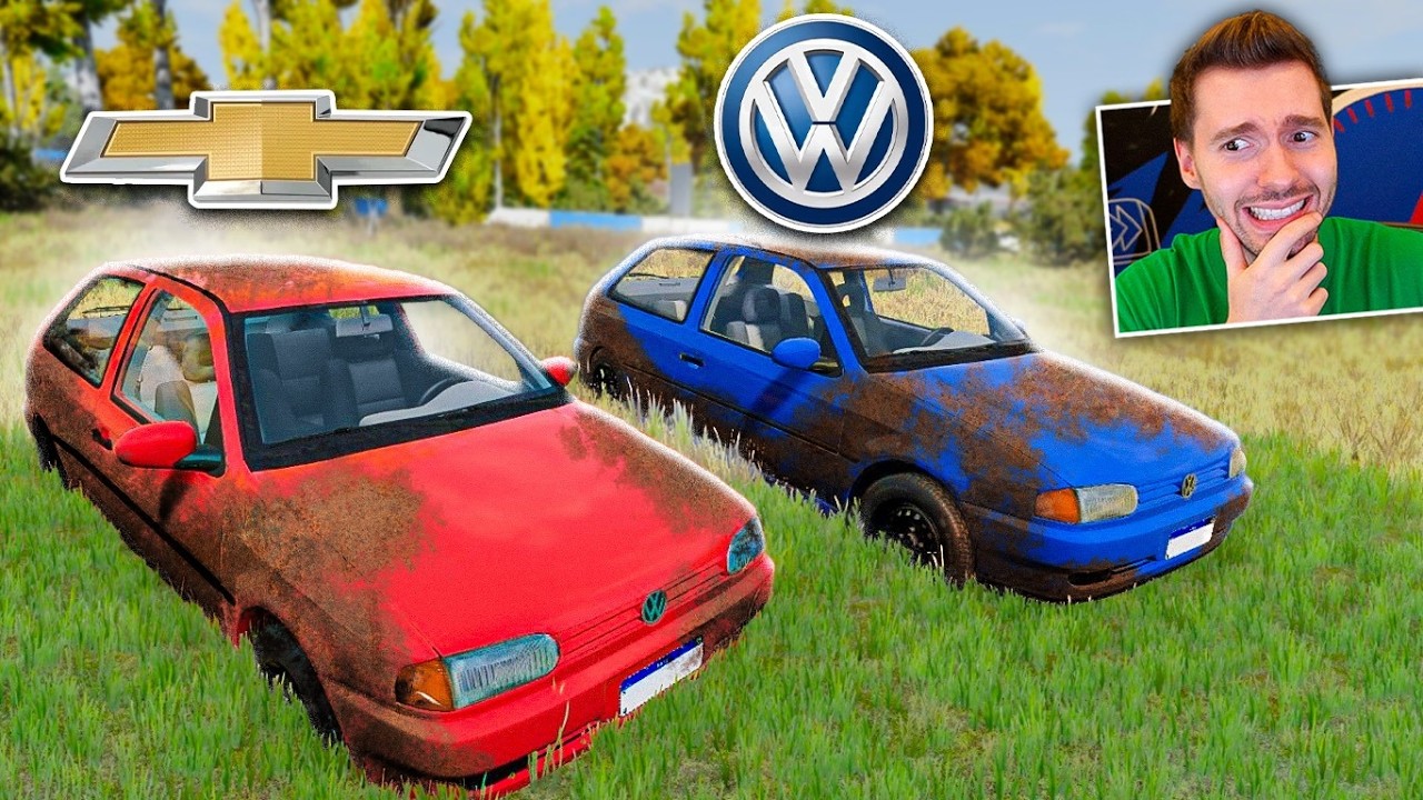 Encontrando CARROS BRASILEIROS (abandonados) no BeamNG Drive