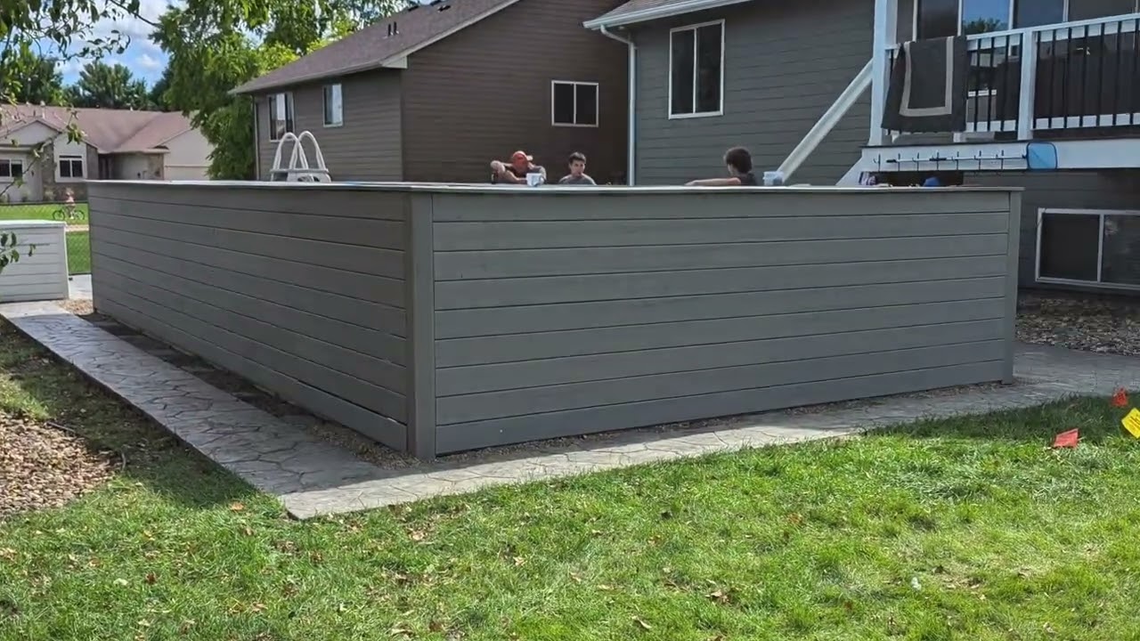 Above-Ground Pool Transformation | Composite Skirt & Platform Upgrade