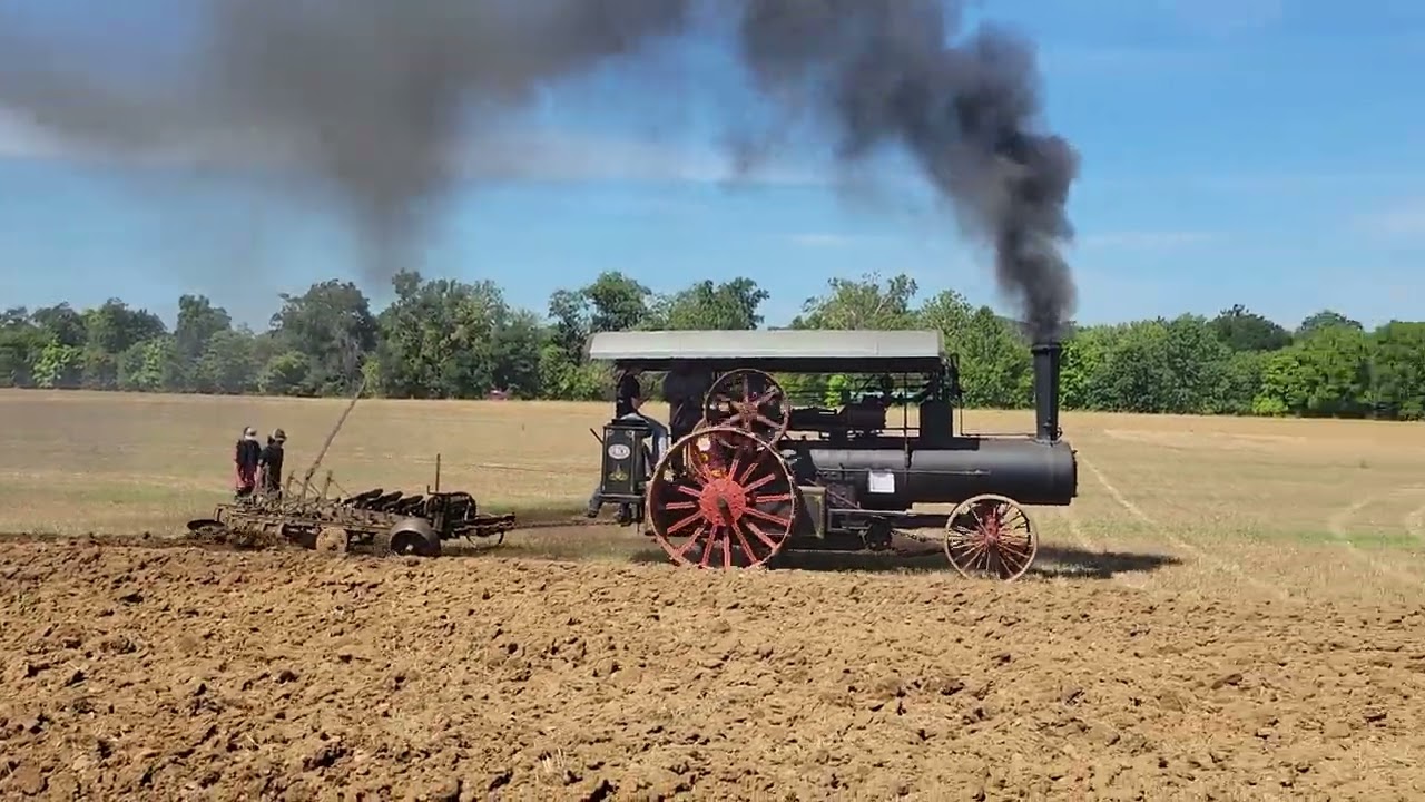 8 1/2 x10 Frick traction engine plowing