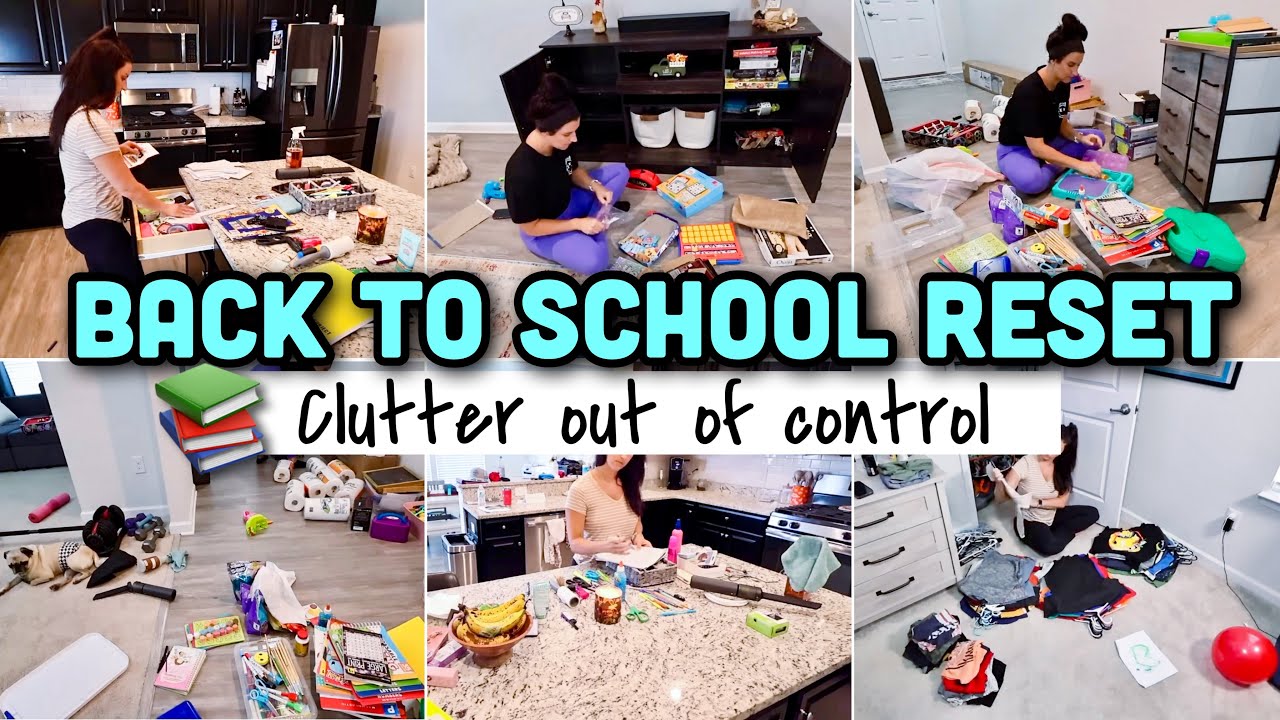 DECLUTTER & ORGANIZE KIDS SPACES FOR BACK TO SCHOOL ✨BACK TO SCHOOL RESET | DECLUTTERING MOTIVATION