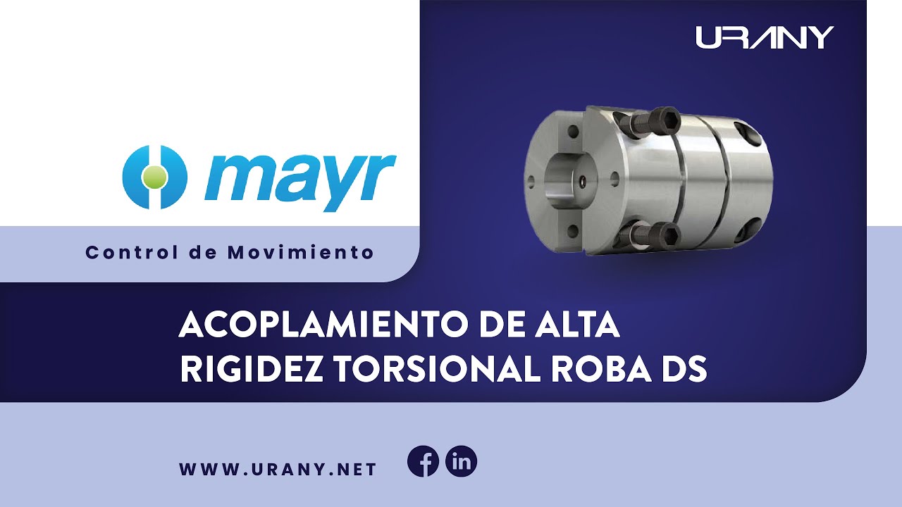 Acoplamiento de muy alta rigidez torsional de MAYR ROBA® DS